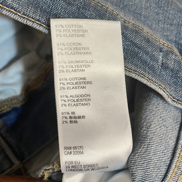 Free people womens we the free ocean blue jeans new with tag size 26 pant - Picture 4 of 8